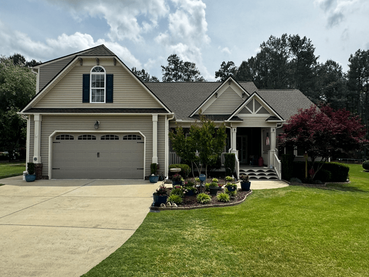 front of residential home